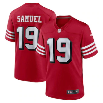 mens nike deebo samuel scarlet san francisco 49ers alte